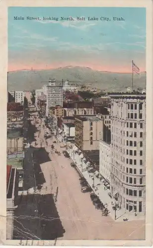 Salt Lake City, Utah Main Street gl1926 204.268