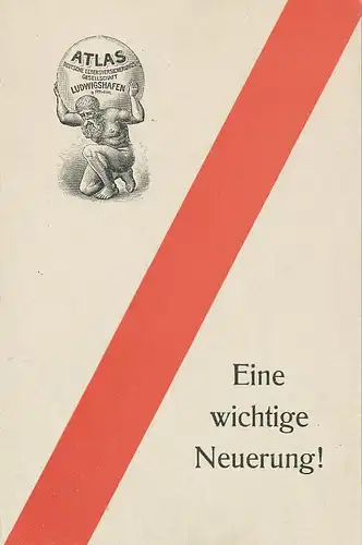 Ludwigshafen ATLAS-Versicherung Werbekarte 134.305