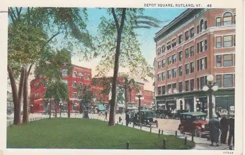 Rutland, VT. Depot Square gl1936 204.391