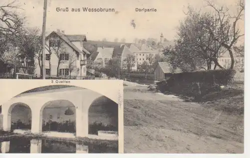 Wessobrunn 3 Quellen und Dorfpartie gl1935 203.418