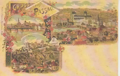 Passau Litho Oberhaus Panorama ngl 208.760