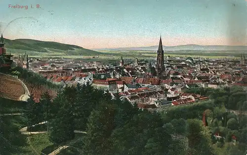 Freiburg Panorama gl1912 134.453