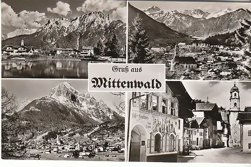 Gruß aus Mittenwald Mehrbildkarte ngl C2574