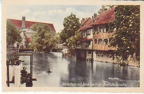 Alt-Erfurt Blickrichtung Barfüßerkirche ngl C3819