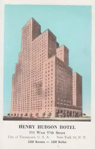 New York City The Henry Hudson Hotel ngl 204.604