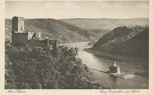 Burg Gutenfels und die Pfalz am Rhein ngl 136.069