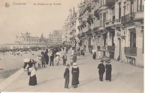 Ostende Strand und Kursaal feldpgl1917 203.971