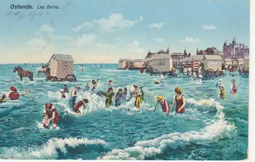 Ostende Beim Baden gl1912 203.991