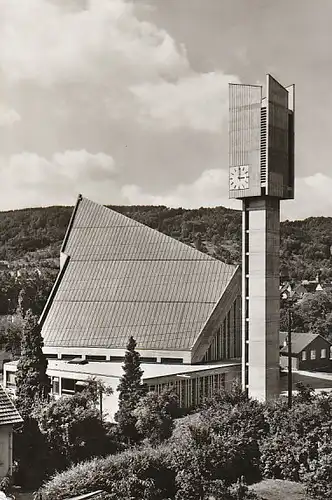 Künzelsau Württ. St.Paulus Kirche gl1967? C4090