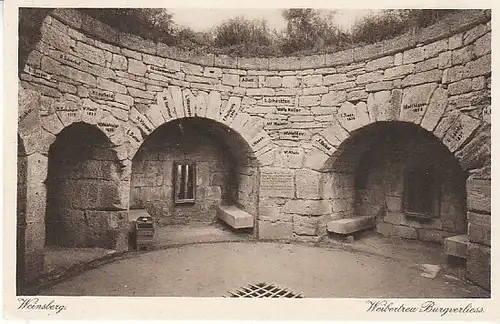 Weinsberg Ruine Weibertreu Burgverlies ngl C3780