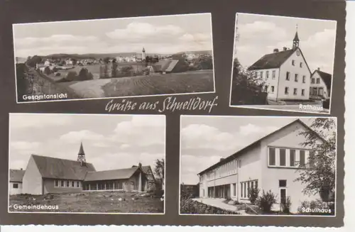 Schnelldorf Rathaus Gemeindehaus Schulhaus Panorama ngl 209.924