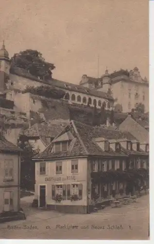 Baden-Baden Marktplatz Schloss Gasthaus ngl 206.539