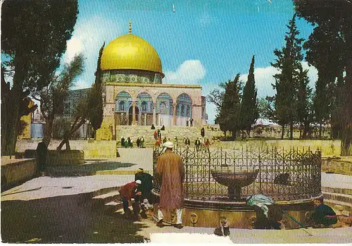 JOR The Dome of the Rock mit Amblution Fountain gl1976 C6297