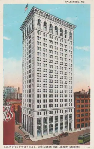 Baltimore Lexington Street Building gl1928 204.356