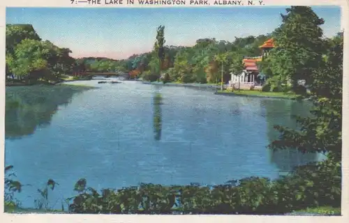 Albany, N.Y. The Lake in Washington Park gl1936 204.162