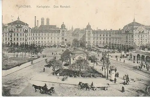 München Karlsplatz Das Rondell gl1910 C2391