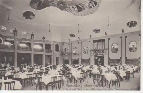 München Ausstellung 1908 Festsaal Hauptres. ngl 207.911