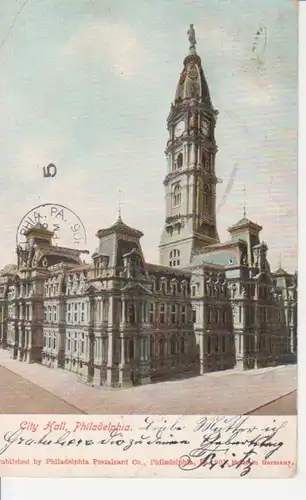 Philadelphia City Hall Glitzer-Karte gl1906 204.167