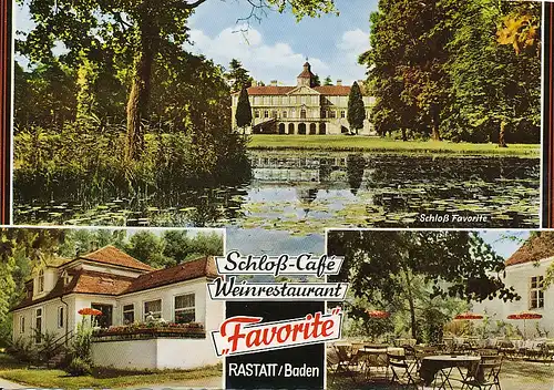 Schloss Favorite und Café bei Rastatt ngl 133.701