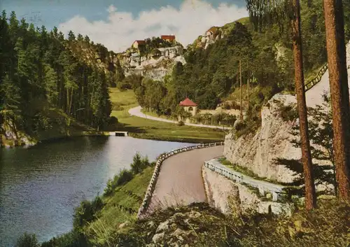 Burg Pottenstein vom Weihersbachtal gl1961 135.976