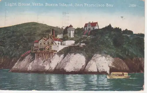 San Francisco Bay Light House Yerba B.I. gl1916 204.185