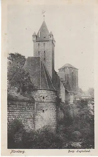 Nürnberg Burg Luginsland feldpgl1917 C2417