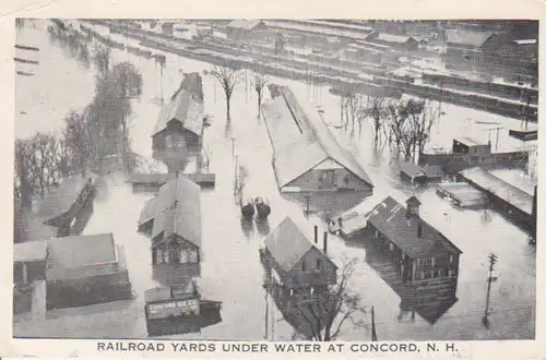 Concord, N.H. Railroad Yards under water gl1936 204.255
