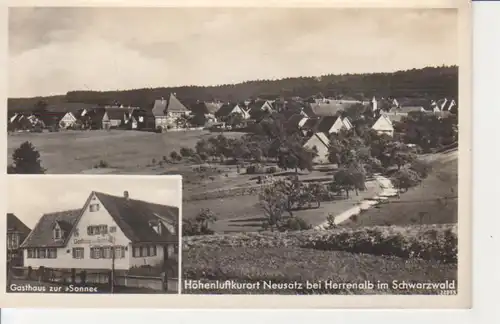 Neusatz/Herrenalb Gasthaus Sonne Totale gl1939 206.473