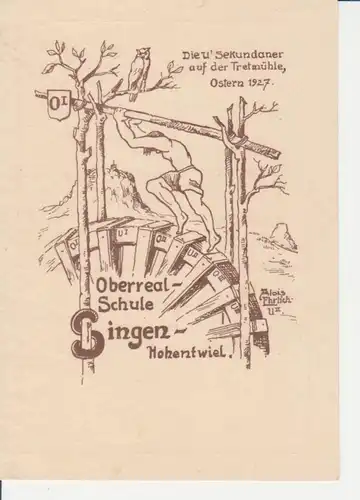 Singen (Hohentwiel) Oberrealschule 1927 ngl 206.778