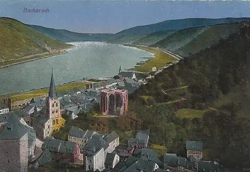 Bacharach am Rhein Panorama ngl C3913