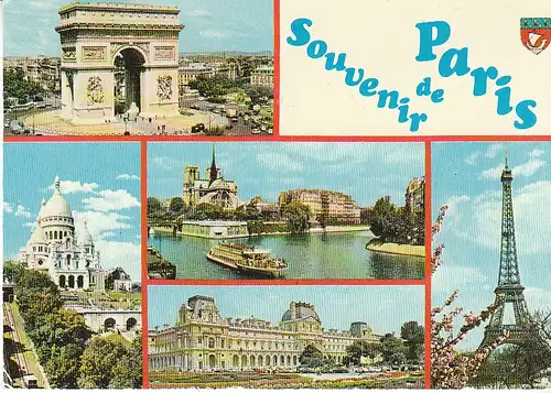 Paris Mehrbildkarte gl1975 C6539