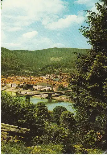 Eberbach am Neckar Blick über die Stadt gl1973 C6546