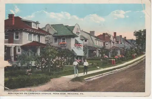 Reading Pa. Carsonia Avenue Penn Side gl1923 204.511