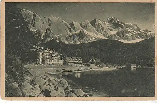 Hotel und Pension Eibsee mit Zugspitze gl1919? C2579