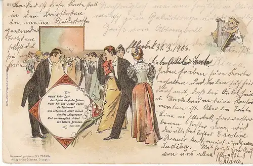 Ein Abend im Ball-Saal, Litho gl1906 C6672