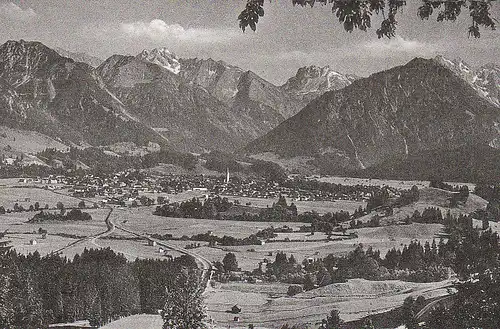 Oberstdorf in seiner Landschaft gl1958 C4929