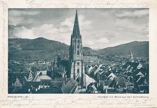 Freiburg Münster mit Schlossberg gl1931 134.535