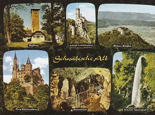 Schwäbische Alb Mehrbildkarte ngl C4068