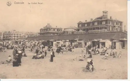 Ostende Strand Le Chalet Royal feldpgl1915 204.002