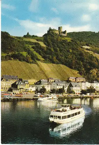 Bernkastel-Kues mit Burgruine Landshut gl1980 C6751