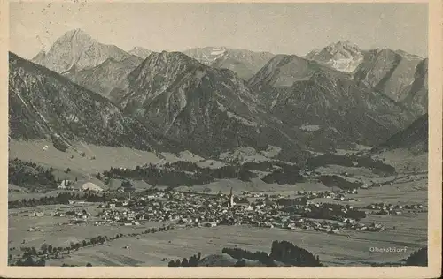 Oberstdorf i.A. Panorama mit Höfats gl1927 135.461