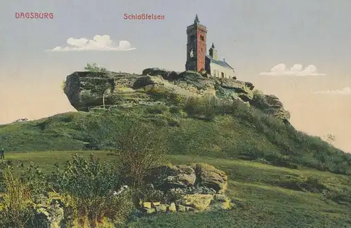 Dagsburg in Lothringen Schloßfelsen feldpgl1915 135.979