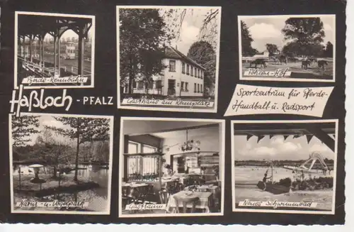 Haßloch/Pfalz Rennbahn Gasthaus Schwimmbad gl1962 211.192