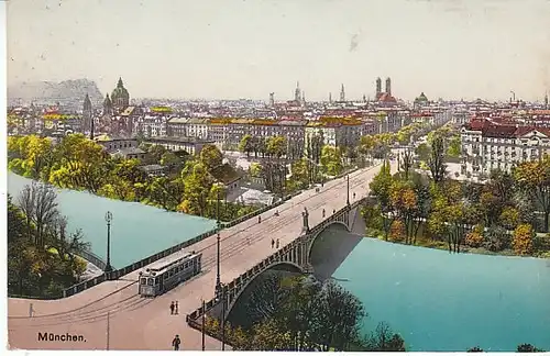 München Isarbrücke gl1909 C2392