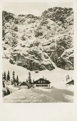 Berghütte: Tutzinger-Hütte mit Benediktenwand gl1933 104.682