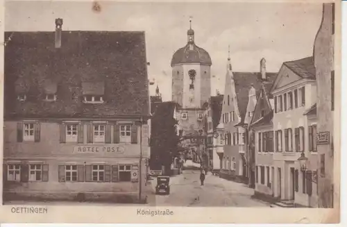 Öttingen Königstraße Hotel Post gl1930 210.110