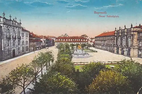 Bayreuth Neuer Schloßplatz feldpgl1916 C4193