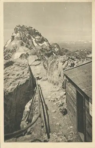 Berghütte: Watzmannhocheck mit Mittelspitze gl1934 104.712