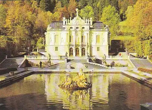 Ettal Schloß Linderhof Ansicht ngl C4547