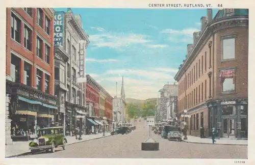 Rutland, VT. Center Street gl1936 204.506